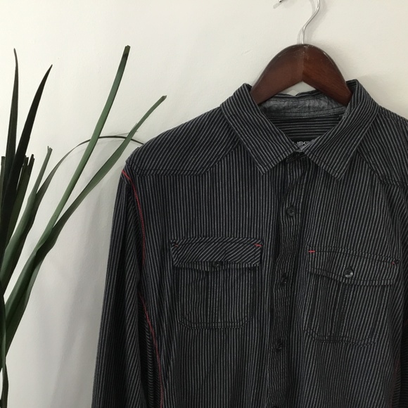 🔥 2/$30 Projekraw | Striped Dress Shirt - Picture 7 of 7